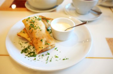 tabakta lezzetli gözleme