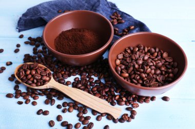 İki kase çekilmiş kahve