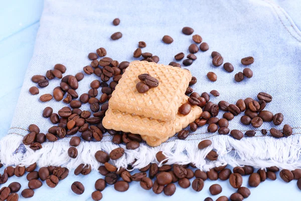 Shortbread Cookies mit Kaffeebohnen — Stockfoto