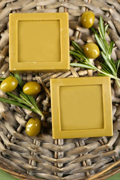 Bars of natural soap — Stock Photo, Image