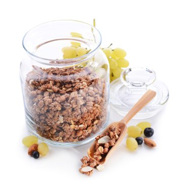 Kahvaltı için lezzetli Granola