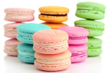 Yumuşak renkli macaroons