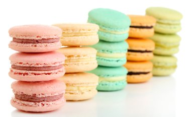 Yumuşak renkli macaroons