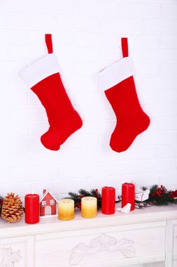Noel çorap duvar
