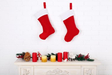 Noel çorap duvar