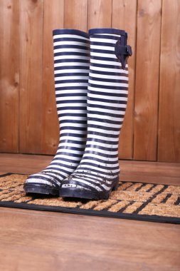 Kirli wellington çizmeleri