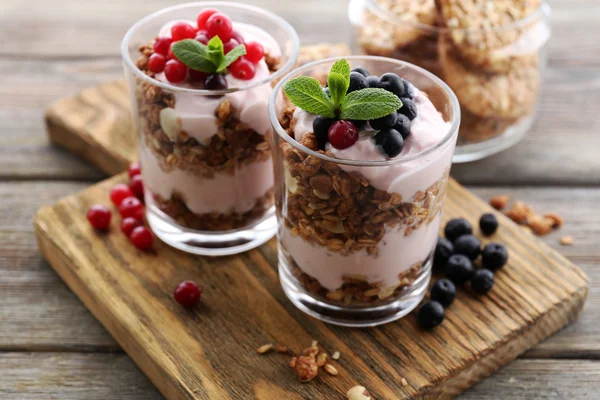 Gesundes mehrschichtiges Dessert — Stockfoto