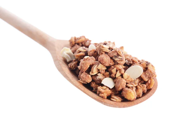 Kaşık lezzetli Granola — Stok fotoğraf