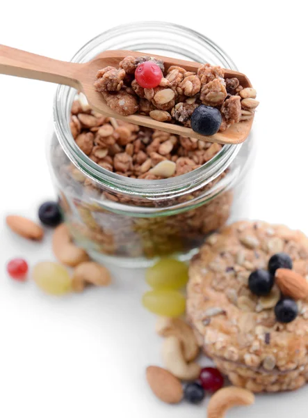 Kase lezzetli Granola — Stok fotoğraf