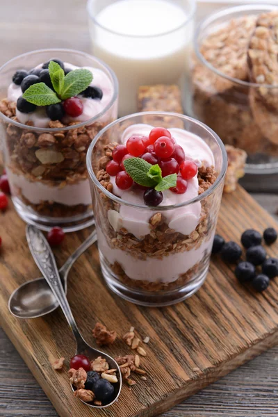 Postre en capas saludables — Foto de Stock