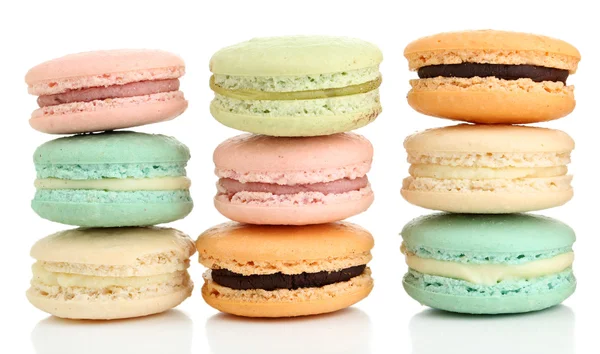 Delikatny kolorowy macaroons — Zdjęcie stockowe