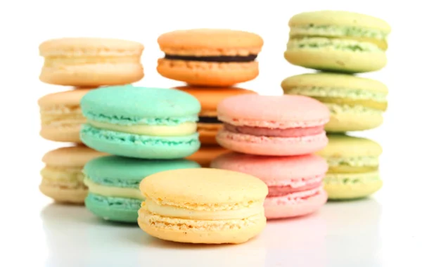 Delikatny kolorowy macaroons — Zdjęcie stockowe