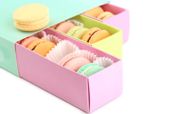 Delikatny kolorowy macaroons — Zdjęcie stockowe