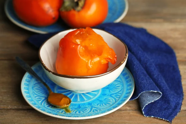 Ripe sweet persimmons — Stock Photo, Image