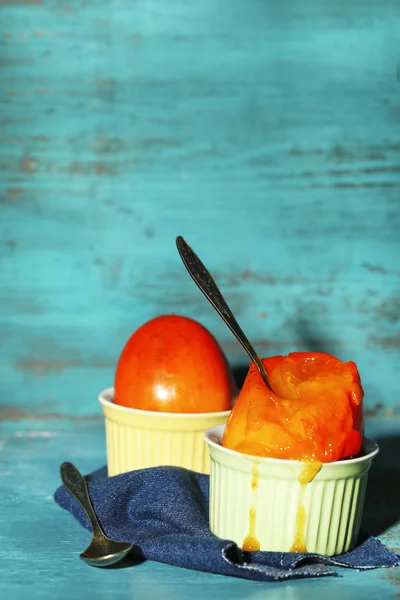 Mogen söt sharonfrukt — Stockfoto