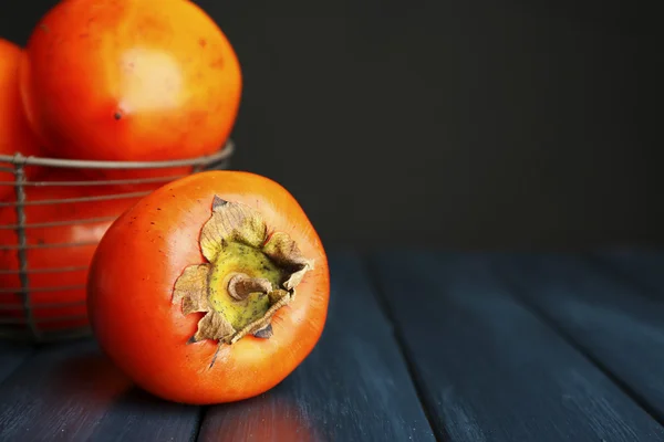 Coapte dulci persimmons — Fotografie, imagine de stoc
