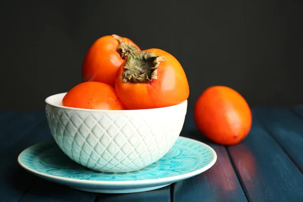 Ripe sweet persimmons — Stock Photo, Image