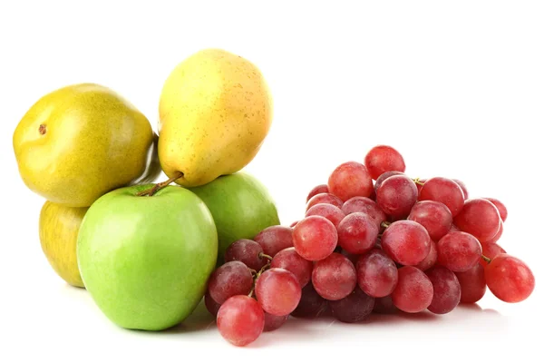 Äpplen, päron och grape — Stockfoto