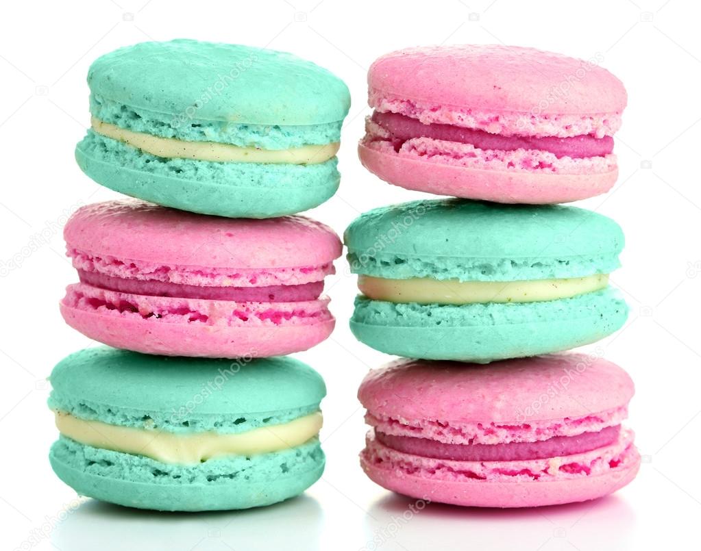 Gentle colorful macaroons