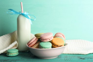 Yumuşak renkli macaroons