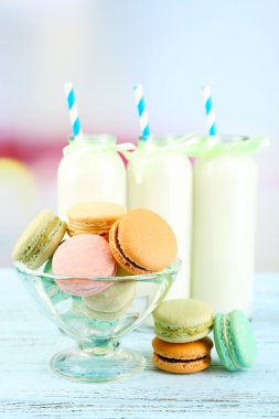 Yumuşak renkli macaroons