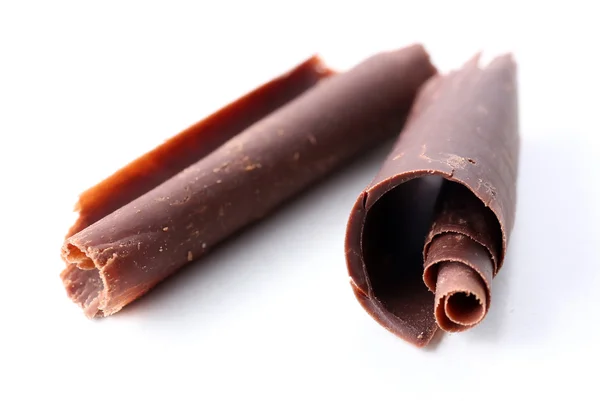 Deliziosi riccioli di cioccolato — Foto Stock