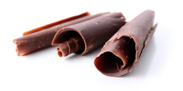Вкусные шоколадные завитки — стоковое фото