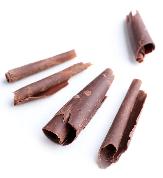Deliziosi riccioli di cioccolato — Foto Stock
