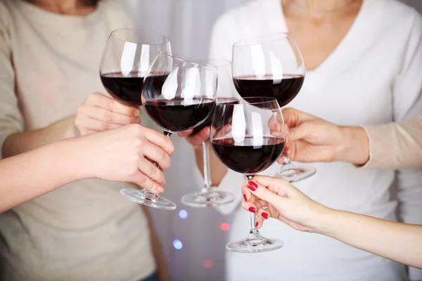 Female hands with glasses — Stock Photo, Image