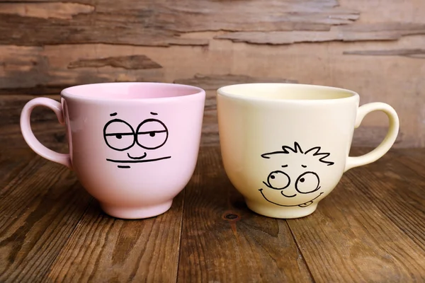 Emotional cups  background — Stock Photo, Image