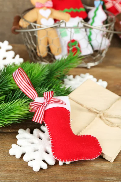 Handmade Christmas decorations — Stock Photo, Image