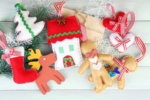 Decoraciones de Navidad hechas a mano — Foto de Stock