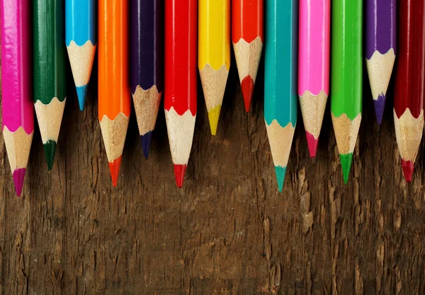 Colorful pencils background — Stock Photo, Image