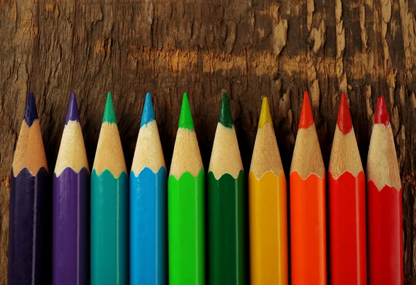 Colorful pencils background — Stock Photo, Image