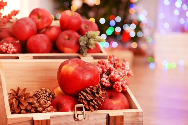 Christmas holiday apples — Stock Photo, Image