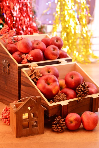 Christmas holiday apples — Stock Photo, Image