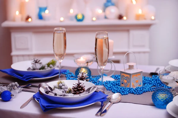 Christmas table setting — Stock Photo, Image