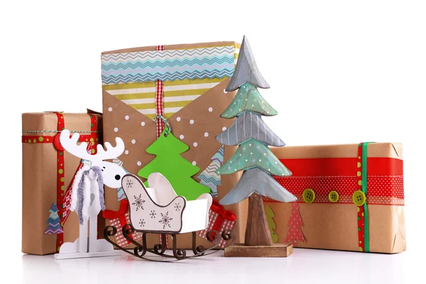 Handgjorda julklappar — Stockfoto