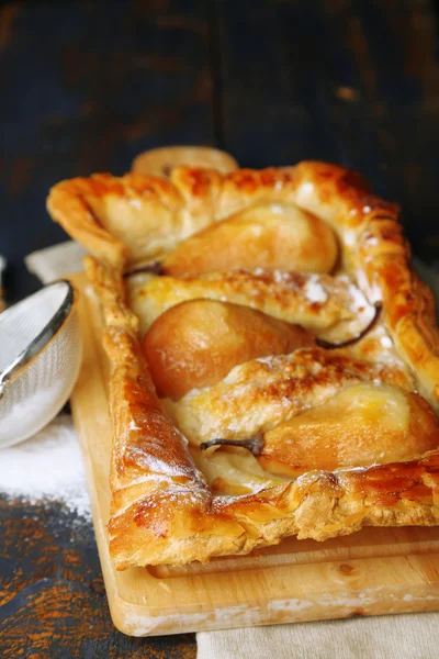 Zelfgemaakte peren taart — Stockfoto