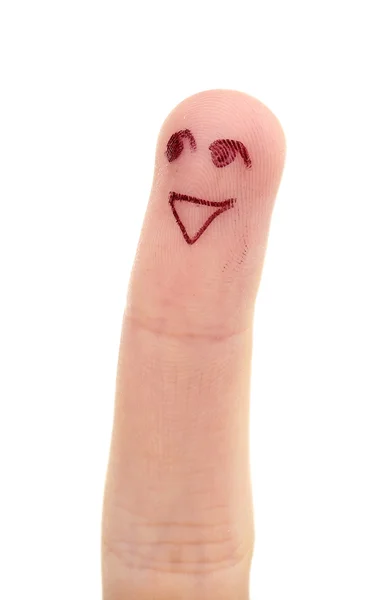 Emotional human finger — Stock Photo, Image