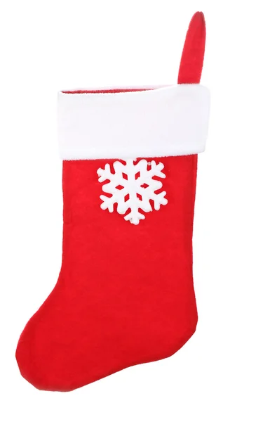 Santa red sock — Stock Photo, Image