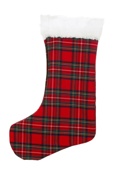 Santa sock isolated on white — Stock Photo, Image