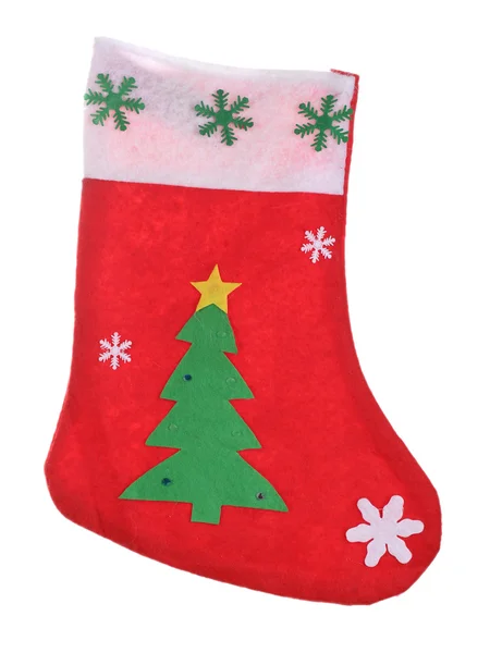 Santa red sock — Stock Photo, Image