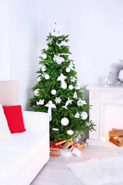 아름 다운 크리스마스 인테리어 — 스톡 사진