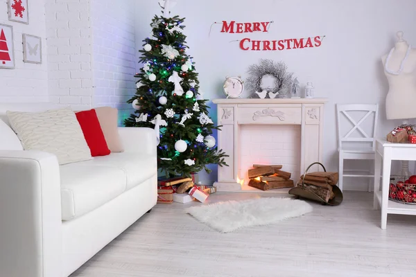 Interior hermoso de Navidad —  Fotos de Stock
