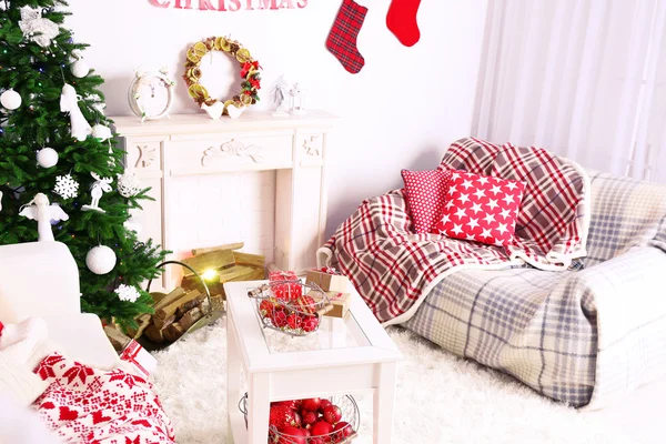 Interior hermoso de Navidad — Foto de Stock