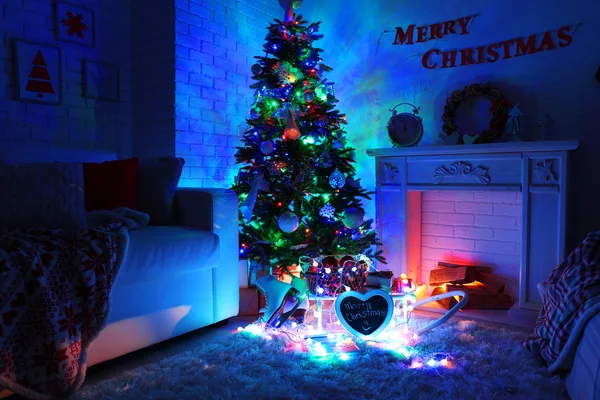 Beautiful Christmas interior — Stock Photo, Image