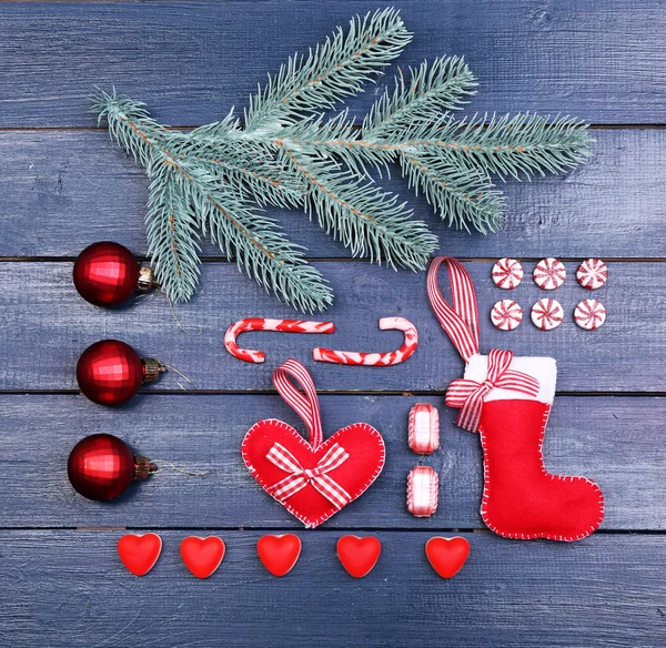 Collection of Christmas objects — Stock Photo, Image