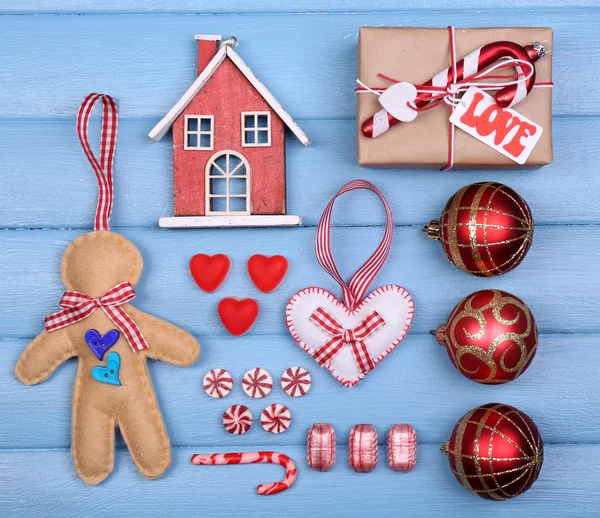 Collection of Christmas objects — Stock Photo, Image