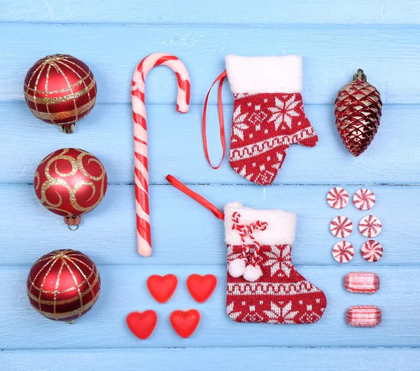 Collection of Christmas objects — Stock Photo, Image